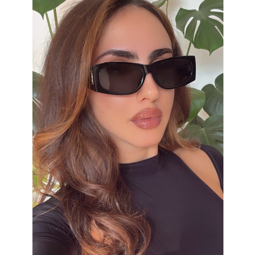 NEW Saint Laurent SLM140 Black Gold Sunglasses